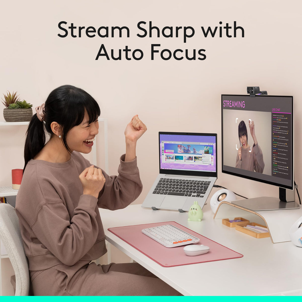 Logitech C920x HD Pro PC Webcam, Full HD 1080p/30fps Video, Clear Audio, HD Light Correction, Works with Microsoft Teams, Google Meet, Zoom, Nintendo Switch 2’s new GameChat Mode, Mac/Tablet- Black