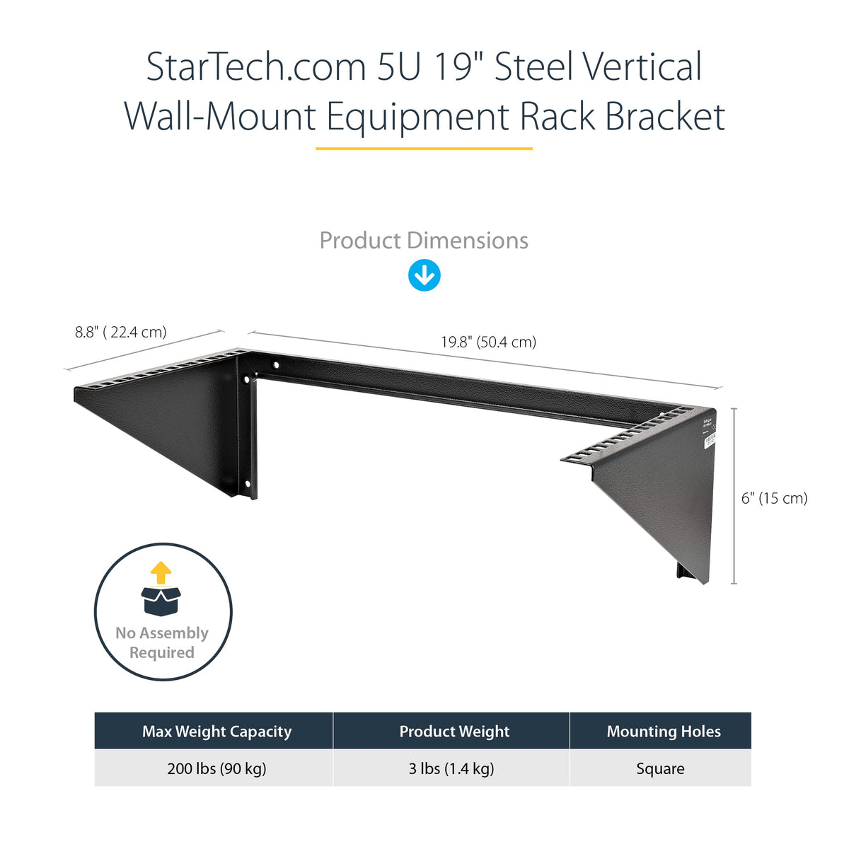 StarTech.com 2U Vertical Wall Mount Patch Panel Bracket - Steel Rack Mount Bracket w/Hardware for 19" Network, Server and Data Equipment , TAA (RK219WALLV)