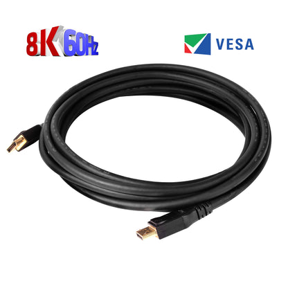 Club3D CAC-2068 VESA Certified DisplayPort to DisplayPort 1.4/Hbr3 M/M Cable DP 1.4 8K 60Hz 2m - 6,56ft