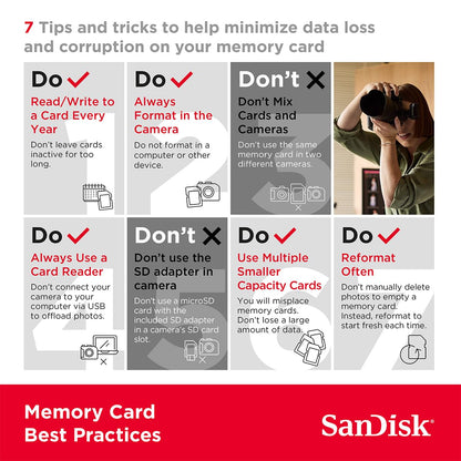 SANDISK 256GB Ultra microSD Card + Adapter, Up to 150MB/s Read Speeds