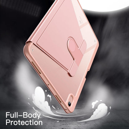 JETech Rotating Case ONLY for iPad Air 11-Inch M4/M3/M2 (2026/2025/2024), iPad Air 5/4 (2022/2020 5th/4th Generation 10.9-Inch), 360 Degree Rotation Protective Stand Cover Clear Back (Purple)