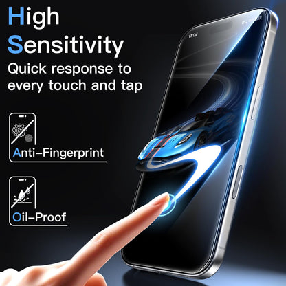 JETech Screen Protector for iPhone 15 6.1-Inch, Bubble Free, Tempered Glass Film with Easy Installation Tool, Case-Friendly, HD Clear, 2-Pack