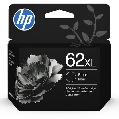 HP 62 Black/Tri-Color Ink (2-Pack) | Works with Envy 5540, 5640, 5660, 7640, OfficeJet 5740, 8040, OfficeJet Mobile 200, 250 | Instant Ink Eligible | N9H64FN | Packaging May Vary