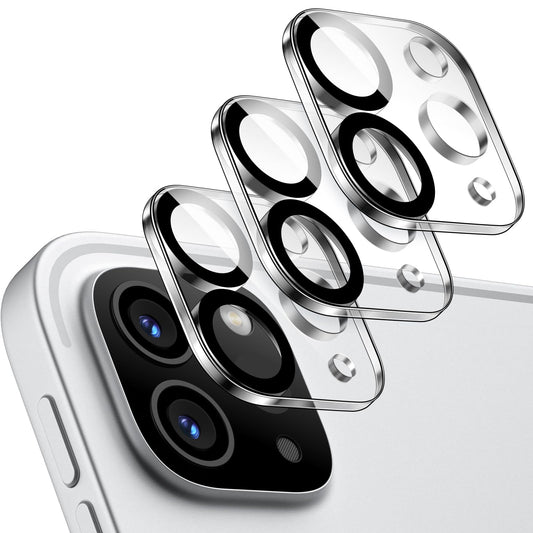 JETech Camera Lens Protector for iPad Pro 11-Inch M5/M4 and iPad Pro 13-Inch M5/M4, 9H Anti-Scratch HD Clear Tempered Glass, Full Coverage, Easy Installation, 3-Pack