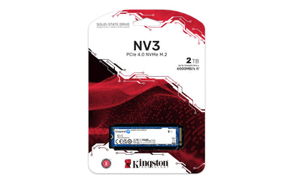Kingston NV3 1TB M.2 2280 NVMe SSD | PCIe 4.0 Gen 4x4 | Up to 6000 MB/s | SNV3S/1000G