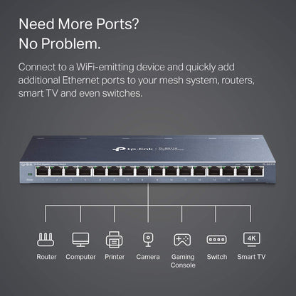 TP-Link TL-SG108S-M2 | 8-Port Multi-Gigabit 2.5G Ethernet Switch | Unmanaged Network Switch | Ethernet Splitter | Plug & Play | Desktop/Wall Mount | Silent Operation