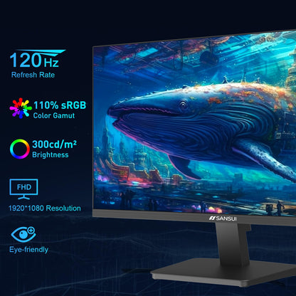 SANSUI 34-Inch Curved Gaming Monitor UWQHD 3440 x 1440P Up to 200Hz 165Hz Curved 1500R - PIP/PBP, OD 1ms, HDR, 300nits, sRGB 130%, DCI-P3 97%,AI Crosshair,HDMI2.1x2,DP1.4(Cable Included)