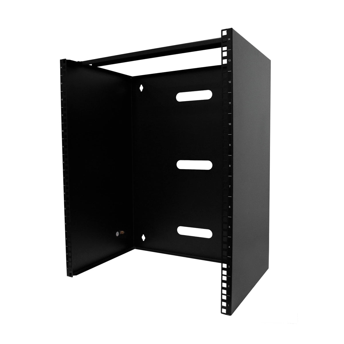StarTech.com 6U Wall Mount Network Rack - 14 Inch Deep (Low Profile) - 19" Patch Panel Bracket for Shallow Server and IT Equipment, Network Switches - 44lbs/20kg Weight Capacity, Black (WALLMOUNT6)