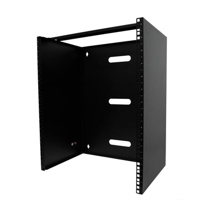 StarTech.com 6U Wall Mount Network Rack - 14 Inch Deep (Low Profile) - 19" Patch Panel Bracket for Shallow Server and IT Equipment, Network Switches - 44lbs/20kg Weight Capacity, Black (WALLMOUNT6)