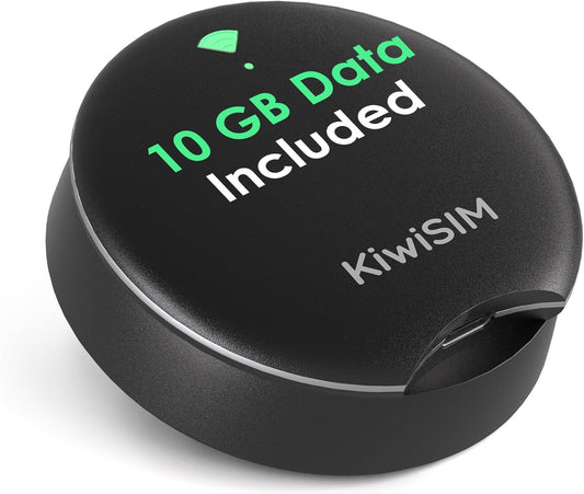 UFO Mobile Hotspot with Data 10GB-30Days, Portable Pocket WiFi 6 & 4G LTE Hotspot l MiFi, Support AT&T, T-Mobile, Verizon, 10 Devices, USA Coverage, No SIM Card Required, No Contract, Black