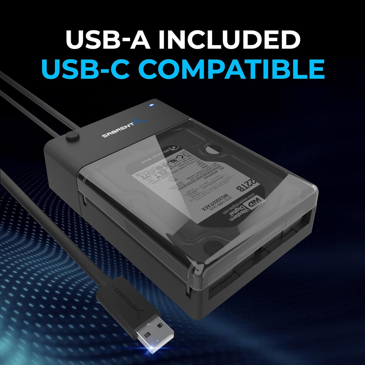 SABRENT USB 3.0 to SATA Hard Drive Docking Station, 2.5/3.5in (EC-DFLT)