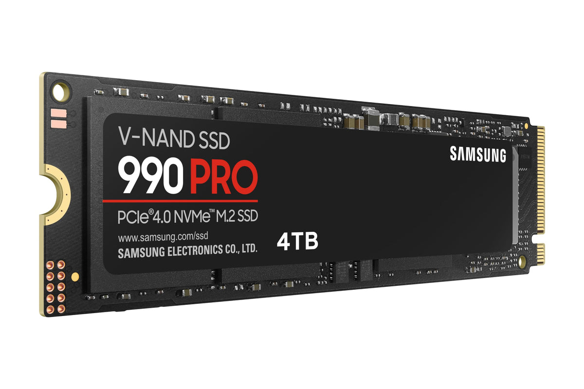 Samsung 990 PRO SSD 1TB PCIe 4.0 M.2 2280 Internal Solid State Hard Drive, Seq. Read Speeds Up to 7,450 MB/s for High End Computing, Gaming, and Heavy Duty Workstations, MZ-V9P1T0B/AM