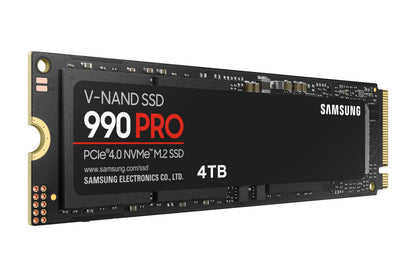Samsung 990 PRO SSD 1TB PCIe 4.0 M.2 2280 Internal Solid State Hard Drive, Seq. Read Speeds Up to 7,450 MB/s for High End Computing, Gaming, and Heavy Duty Workstations, MZ-V9P1T0B/AM