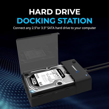 SABRENT USB 3.0 to SATA Hard Drive Docking Station, 2.5/3.5in (EC-DFLT)