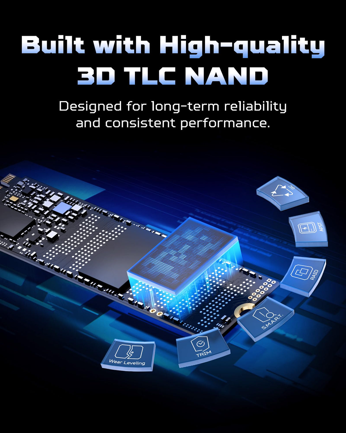 Acer Predator GM7 2TB SSD: M.2 2280 PCIe Gen 4 x4 NVMe 2.0, Read Speed Up to 7400 MB/s, Internal PC Solid State Drive for Laptop, Desktop and PS5 - BL.9BWWR.119