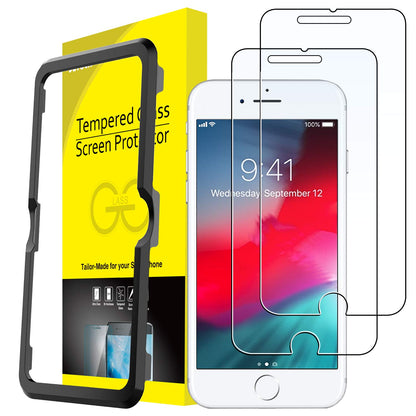 JETech Screen Protector for iPhone 15 6.1-Inch, Bubble Free, Tempered Glass Film with Easy Installation Tool, Case-Friendly, HD Clear, 2-Pack