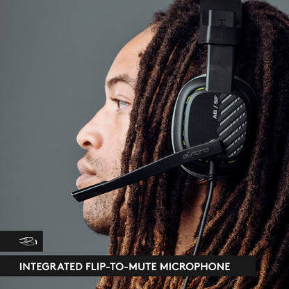 Logitech G Astro A10 Gen 2 Cross-Platform Wired Gaming Headset for PlayStation 5/4, Xbox S|X, Nintendo Switch, PC: 3.5mm Headphone Jack, 32mm Drivers, Flip-to-Mute Mic, Over-Ear - Grey