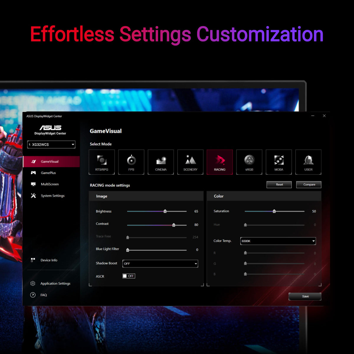 ASUS VG279Q 27" Full HD 1080p IPS 144Hz 1ms (MPRT) DP HDMI DVI Eye Care Gaming Monitor with FreeSync/Adaptive Sync