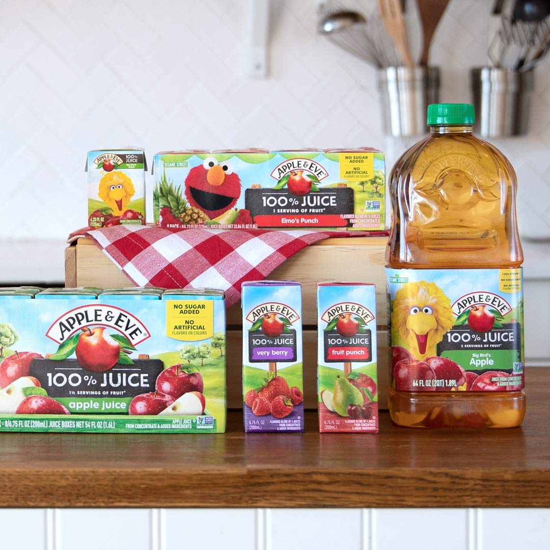 Apple & Eve 100% Juice Variety Pack, 6.75 Fl Oz, Pack of 32