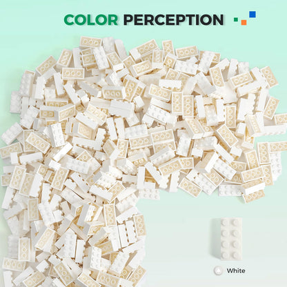 HUIZDQ 1500 Pieces Building Bricks, Classic Bulk Small Blocks, Classic Bricks Set Basic Building Blocks Compatible with All Major Brands