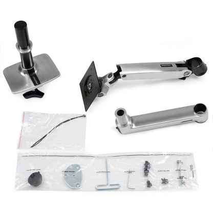 Ergotron – LX Monitor Arm, Single Monitor Desk Mount – fits Flat Curved Ultrawide Computer Monitors up to 34 Inches, 7 to 25 lbs, VESA 75x75mm or 100x100mm – Polished Aluminum
