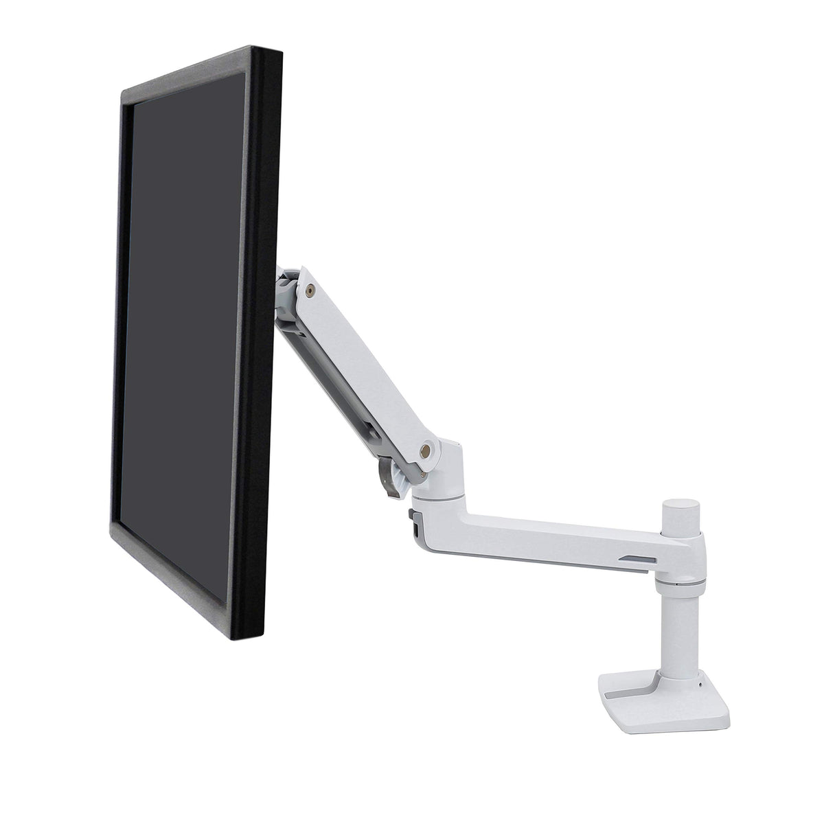 Ergotron – LX Monitor Arm, Single Monitor Desk Mount – fits Flat Curved Ultrawide Computer Monitors up to 34 Inches, 7 to 25 lbs, VESA 75x75mm or 100x100mm – Polished Aluminum