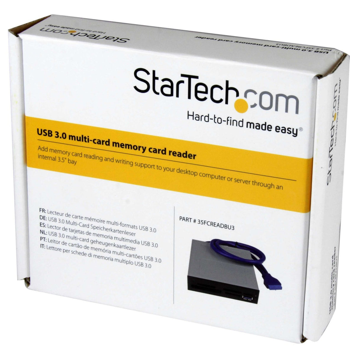StarTech.com 3.5in Drive Bay IDE to Single CF SSD Adapter Card Reader, TAA (35BAYCF2IDE)
