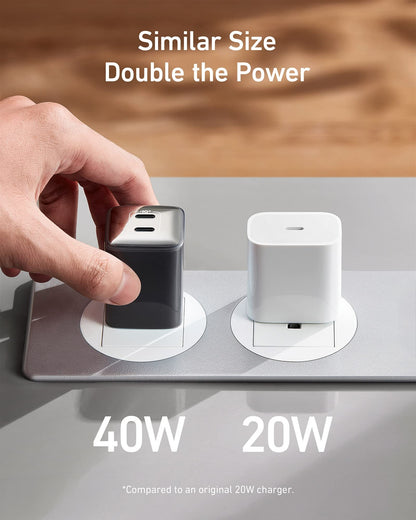 Anker USB C Charger 40W, 521 Charger (Nano Pro), PIQ 3.0 Durable Compact Fast Charger (Not Foldable) for iPhone 14/14 Plus/14 Pro/14 Pro Max/13, Galaxy, Pixel 4/3, iPad/iPad mini (Cable Not Included)