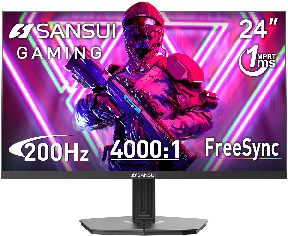SANSUI 34-Inch Curved Gaming Monitor UWQHD 3440 x 1440P Up to 200Hz 165Hz Curved 1500R - PIP/PBP, OD 1ms, HDR, 300nits, sRGB 130%, DCI-P3 97%,AI Crosshair,HDMI2.1x2,DP1.4(Cable Included)