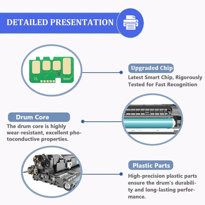 70C1HK0 70C1HC0 70C1HM0 70C1HY0 Toner Cartridges Compatible for Lexmark CS310 CS410 CS510 Printers, 1 Set