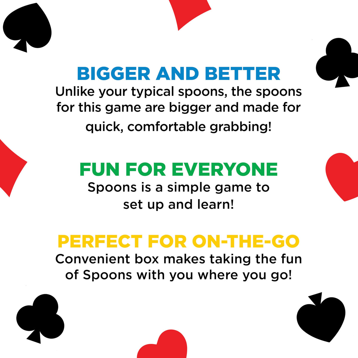 PlayMonster Spoons in a Case, Card Games for Kids - Spoons Game, Fun Family Games for Kids and Adults, Game Night, Travel Games, 3-6 Players, Ages 7+