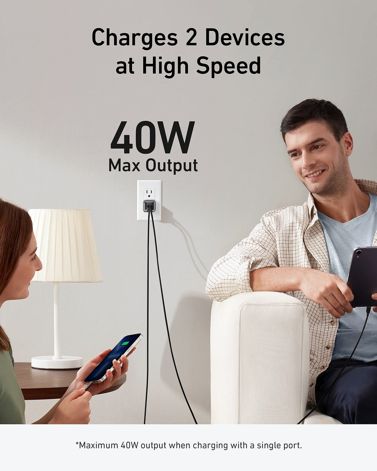 Anker USB C Charger 40W, 521 Charger (Nano Pro), PIQ 3.0 Durable Compact Fast Charger (Not Foldable) for iPhone 14/14 Plus/14 Pro/14 Pro Max/13, Galaxy, Pixel 4/3, iPad/iPad mini (Cable Not Included)