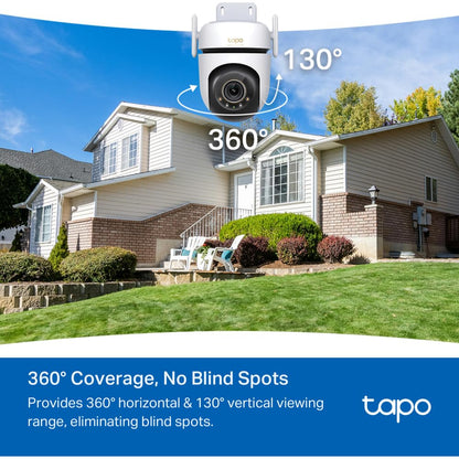 Tapo 1080P Outdoor Wired Pan/Tilt Security Wi-Fi Camera, 360° View, Motion Tracking, Works with Alexa & Google Home, Night Vision, Free AI Detection, Cloud & SD Card Storage(up to 512GB), Tapo C500…