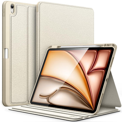 JETech Case for iPad Air 13-Inch M4/M3/M2 (2026/2025/2024) with Pencil Holder, Slim Folio Stand Protective Tablet Cover, Multi-Angle Viewing, Auto Wake/Sleep (Black)