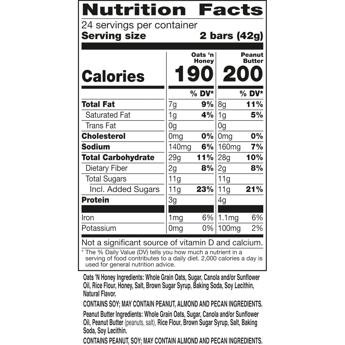 Nature Valley Crunchy Granola Bars, Variety Pack, 48 Ct, 35.76 oz (24 Pouches)