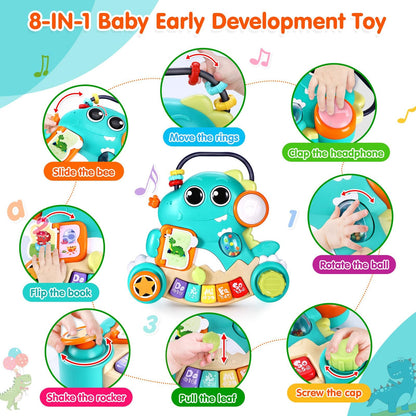 Baby Piano Toy 6 to 12 Months Light Up Music Baby Toys for 6 9 12 18 Months Early Learning Educational Piano Keyboard Infant Babies Girl Toy 1 Year Old Boy Girls Gift