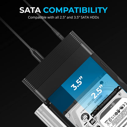 SABRENT USB 3.0 to SATA Hard Drive Docking Station, 2.5/3.5in (EC-DFLT)