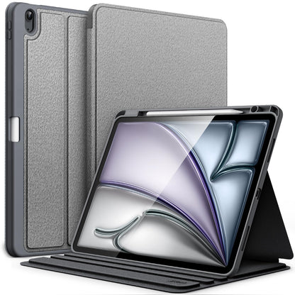 JETech Case for iPad Air 13-Inch M4/M3/M2 (2026/2025/2024) with Pencil Holder, Slim Folio Stand Protective Tablet Cover, Multi-Angle Viewing, Auto Wake/Sleep (Black)