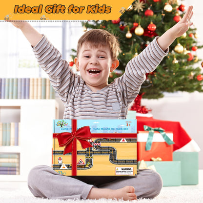 Magnetic Tiles Toddler Building Blocks Toys, Magnet Montessori Kids Toys for 3+ Year Old Boys and Girls, Preschool Learning Sensory STEM Education Gift Games, Birthday Gifts Idea for Kids Toddlers.