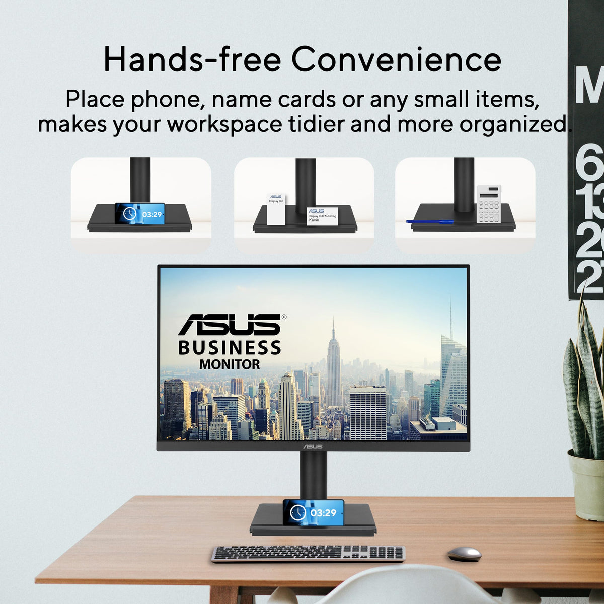 ASUS 27 Inch Desktop Monitor - Full HD (1920 x 1080), IPS, 75Hz, Adaptive-Sync, HDMI, D-Sub, Frameless - VA27EHE