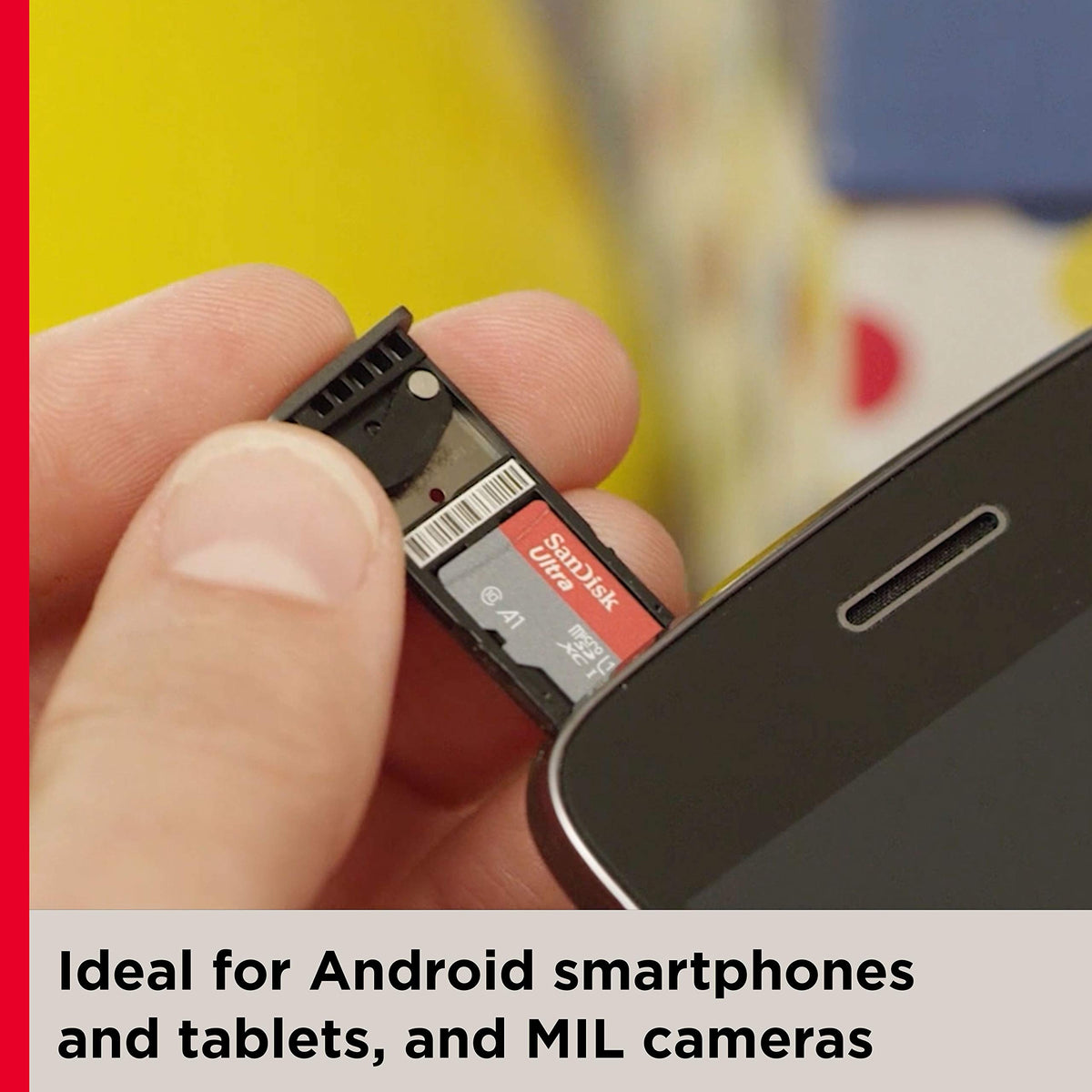 SANDISK 256GB Ultra microSD Card + Adapter, Up to 150MB/s Read Speeds