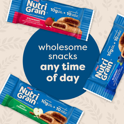 Nutri-Grain Soft Baked Breakfast Bars, Kids Snacks, Whole Grain, Variety Pack (4 Boxes, 32 Bars)
