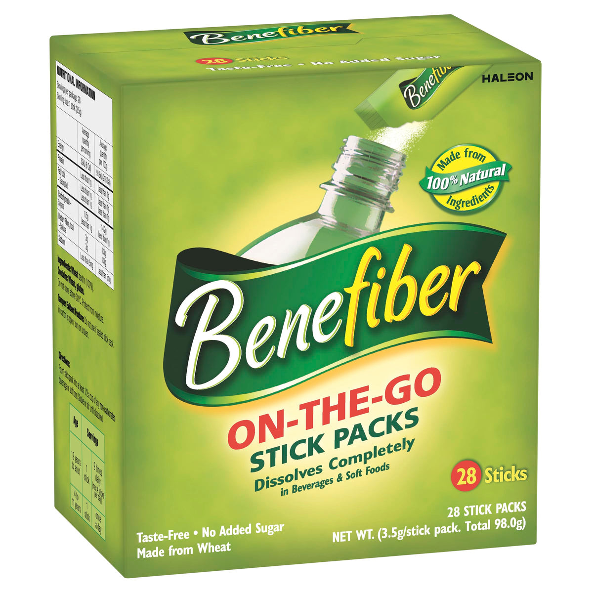 Benefiber Daily Prebiotic GLP-1 Friendly Fiber Supplement Powder for Digestive Health, Unflavored - 250 Teaspoons (17.6 Ounces)