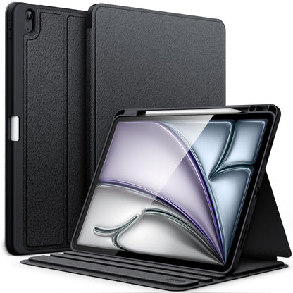 JETech Case for iPad Air 13-Inch M4/M3/M2 (2026/2025/2024) with Pencil Holder, Slim Folio Stand Protective Tablet Cover, Multi-Angle Viewing, Auto Wake/Sleep (Black)