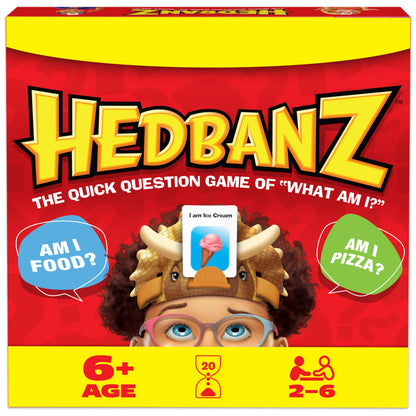 Hedbanz, Quick Question Picture Guessing Family Game for Game Night Headbands Board Game, for Adults and Kids Ages 7 and Up (Edition May Vary)