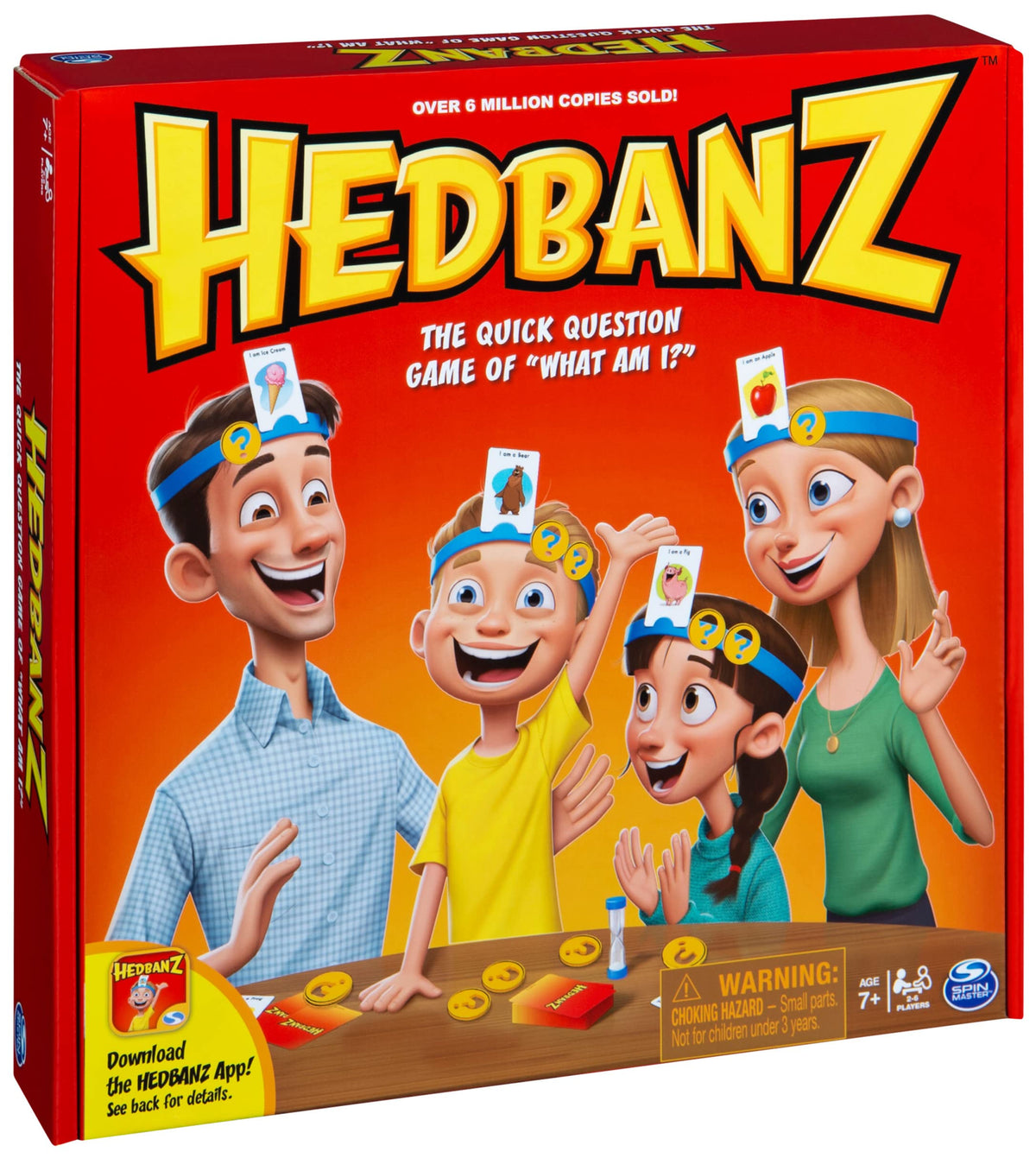 Hedbanz, Quick Question Picture Guessing Family Game for Game Night Headbands Board Game, for Adults and Kids Ages 7 and Up (Edition May Vary)