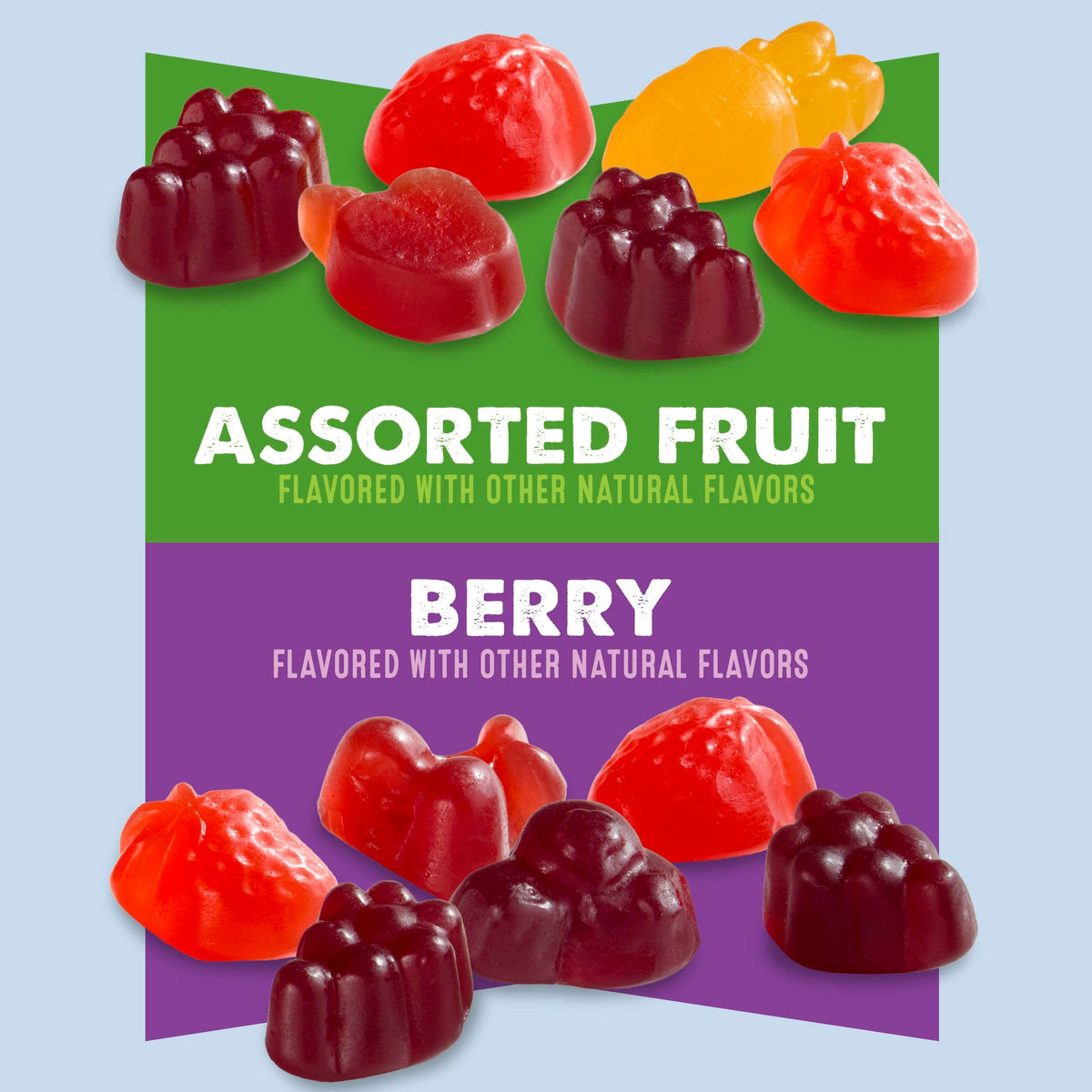 Mott's Fruit Flavored Snacks, Berry and Assorted Fruit, Gluten Free Snack, Value Pack, 22 Ct, 17.6 oz