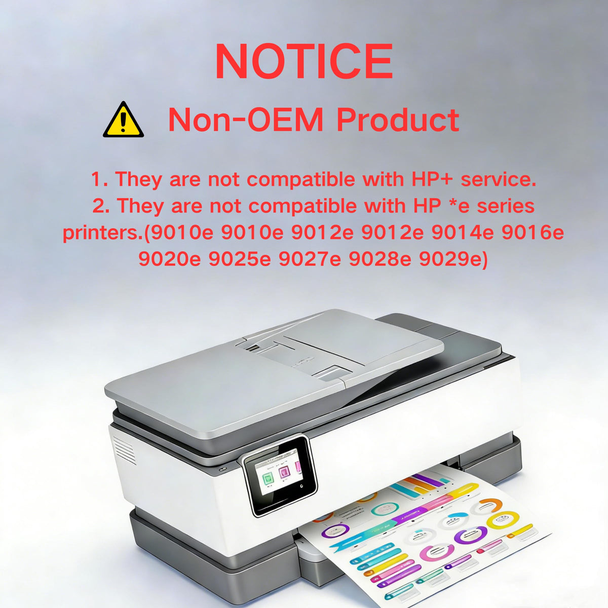 962XL Ink Cartridges Combo Pack Compatible Replacement for HP 962XL 962 Ink Cartridges to Use with HP OfficeJet Pro 9010 9012 9014 9015 9016 9018 9020 9022 9025 Printer (1BK/1C/1M/1Y, 4 Pack)