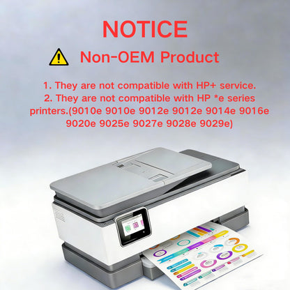 962XL Ink Cartridges Combo Pack Compatible Replacement for HP 962XL 962 Ink Cartridges to Use with HP OfficeJet Pro 9010 9012 9014 9015 9016 9018 9020 9022 9025 Printer (1BK/1C/1M/1Y, 4 Pack)