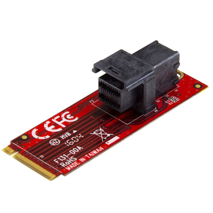 StarTech.com M.2. PCI-e NVMe to U.2 (SFF-8639) Adapter - Not Compatible with SATA Drives or SAS Controllers - For M.2 PCIe NVMe SSDs - PCIe M.2 Drive to U.2 Host Adapter - M2 SSD Converter, TAA